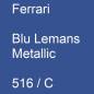 Preview: Ferrari, Blu Lemans Metallic, 516 / C.